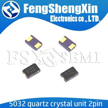 

10pcs 5032 quartz crystal unit crystal 2pin Two electrodes 5*3.2mm 8MHZ 10MHZ 11.0592MHZ 11.2896MHZ 12MHZ 12.288MHZ 13M