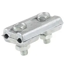 Алюминиевый 2 болта параллельный паз зажим разъем для стальной проволоки