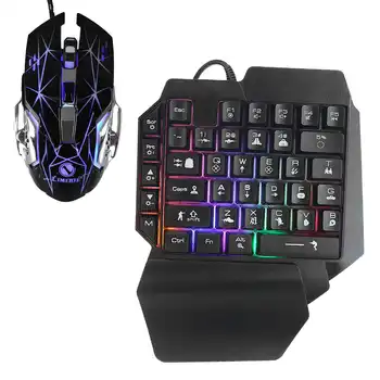 

Dedicated 39 Keys One Hand Keyboard for PUBG PC Gamer Backlight Gaming Single Hand Keyboard Game Mechanical Feel Game Keyboard