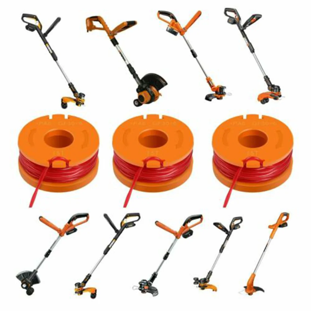 8 + 1 шт. катушка триммера для Worx WG154 WG163 WG175 WG155 аксессуары запчасти|Детали