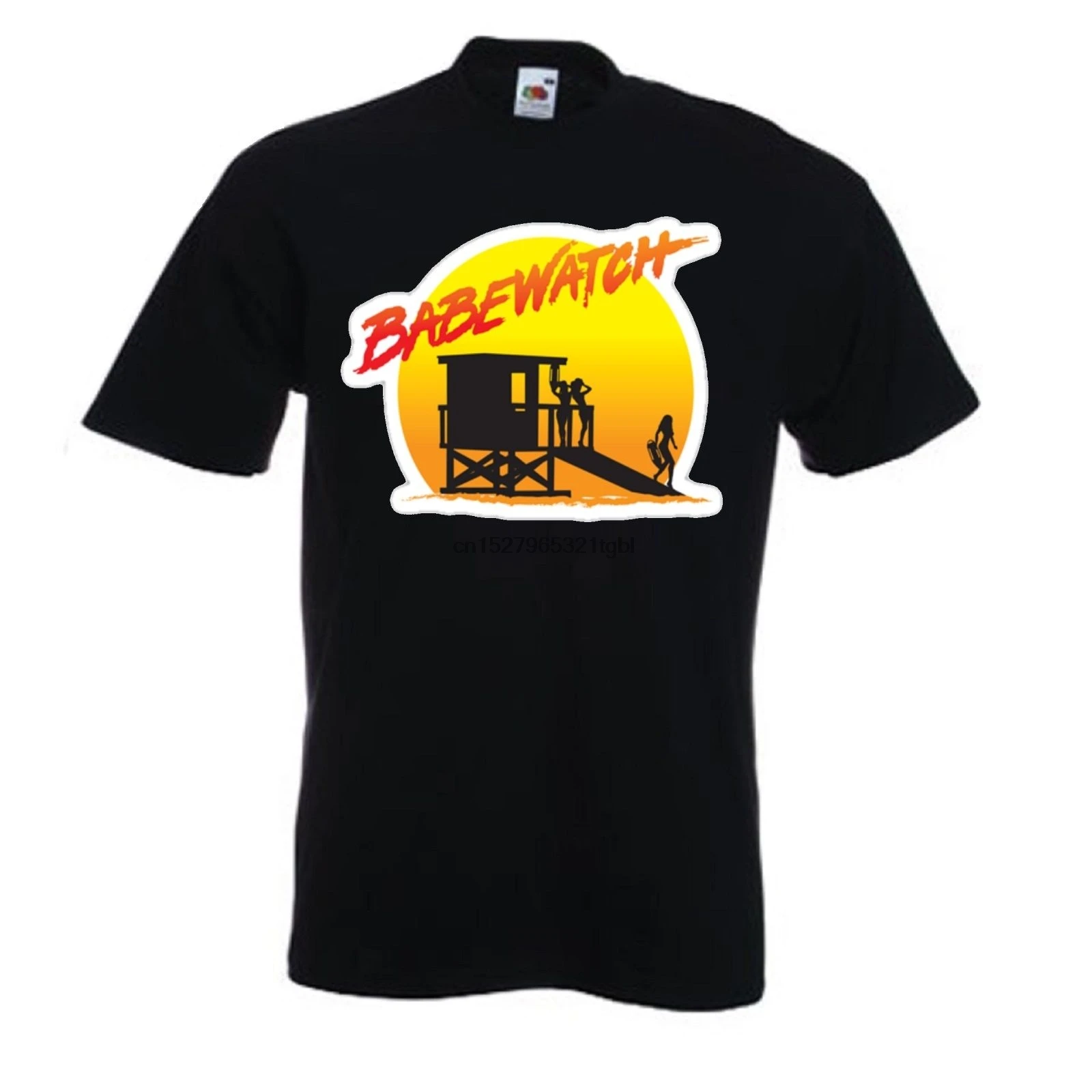 Babe Watch parody of TV Baywatch. T shirt. Pamela Anderson David Hasselhoff Cool Casual pride t shirt men Unisex New Fashion |