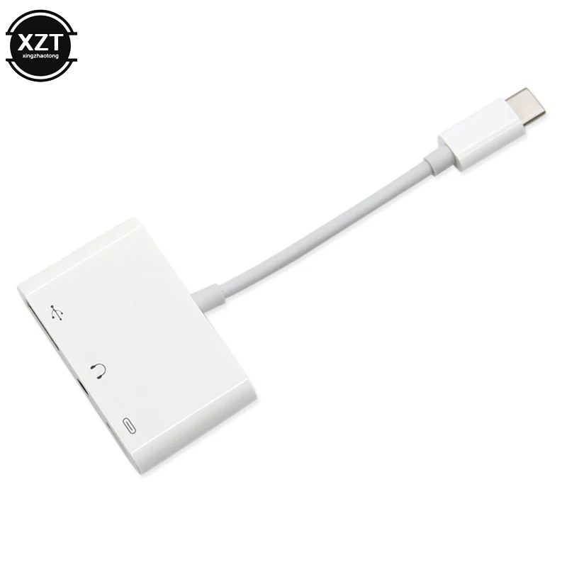 Тип C до 3,5 мм аудио USB OTG Кабель-адаптер Тип C кабель для быстрой зарядки конвертер для Xiaomi LG HuaWei htc SamSung адаптер