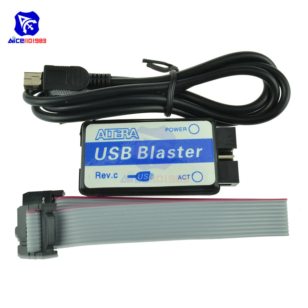 USB Blaster Mini USB кабель 10-Pin JTAG Соединительный кабель для CPLD FPGA NIOS JTAG программист Поддержка всех устройств ATLERA