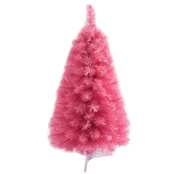 

60/90 CM Encryption Pink Tree Mini Artificial Christmas Plastic Decoration Family Christmas Decoration Ornament Christmas Gift