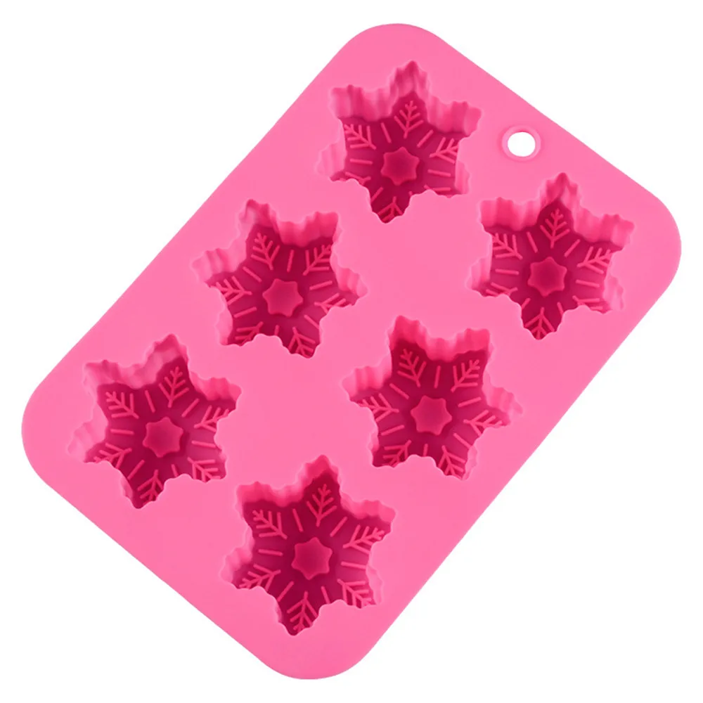 

Diy Mould Candle Silicone Making Resin Mold For 6 Snowflake 3d