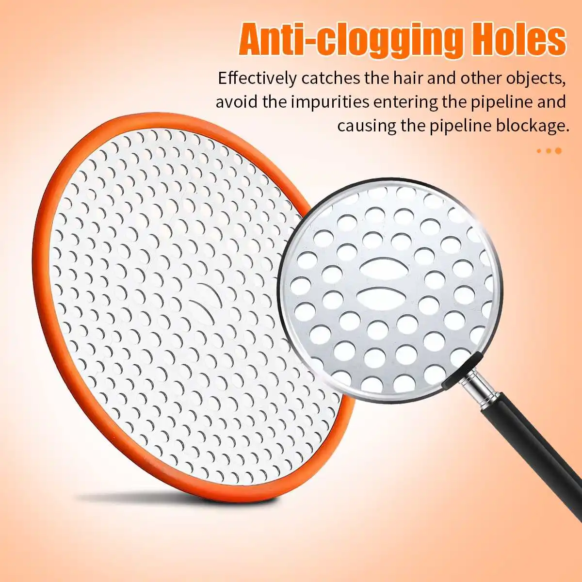 4.7inch Stainless Steel Floor Drain Water Sink Strainer Cover Plug Stopper Filter Basket Kitchen Tool Bathroom Fixture Hardware