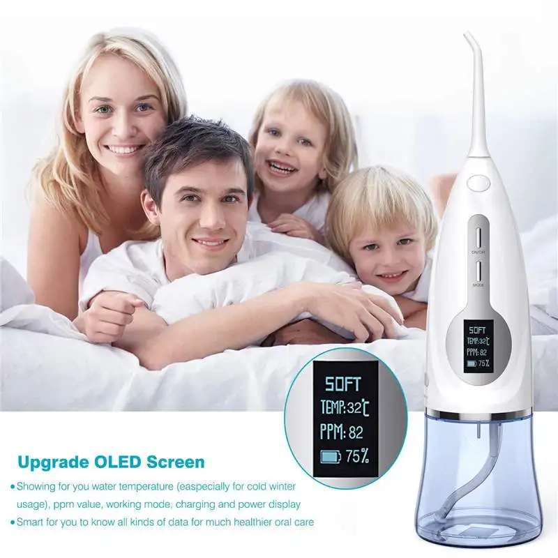  300ML Xiaowei W3 portátil inteligente 3 modos eléctrico Oral irrigador inalámbrico impermeable USB 