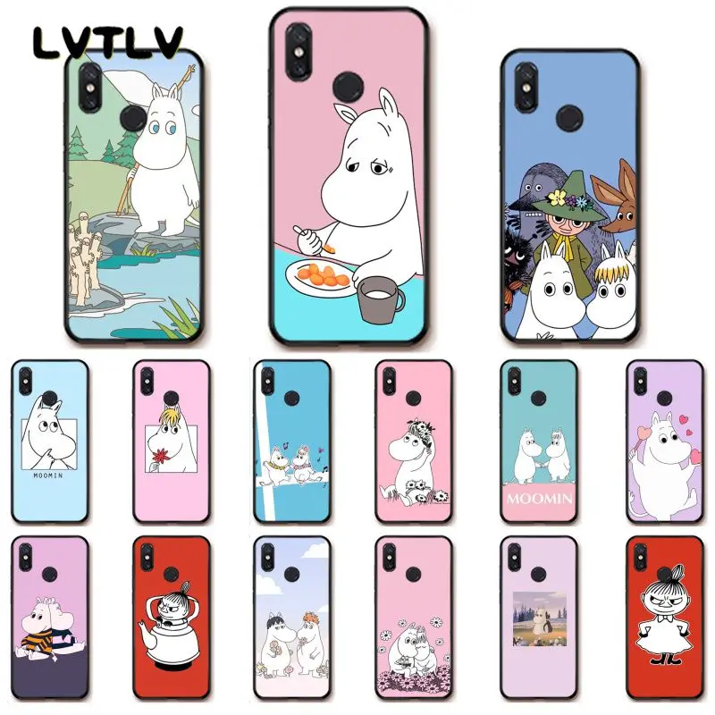 LVTLV с милым рисунком Муми-Тролль Бегемот чехол для телефона huawei Y5 II Y6 Y7Prime Y9 2018 2019 |