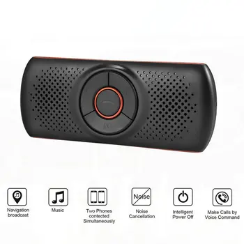 

T826 Wireless Car Handsfree Mp3 Sun Visor Sun Visor Type Unique Magnetic Base Design Can Connect 2 Phones 1 Set