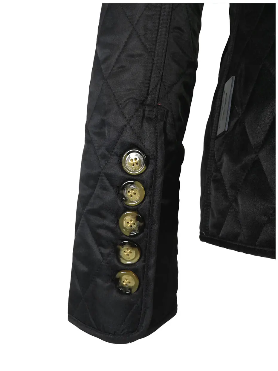 Высокое качество, стеганая хлопковая стеганая куртка, женская черная зимняя куртка, большие размеры, пальто, женская куртка с карманами, верхняя одежда