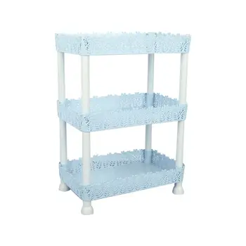 

New 3-Layer Plastic DIY Storage Rack Bathroom Shelf Home Kitchen Living Room Organizer Holder