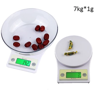 

7kg X 1g Food Kitchen Scales LED Digital Electronic Scales Measuring Weighing Scale for Kitchen Jewelry 1PC