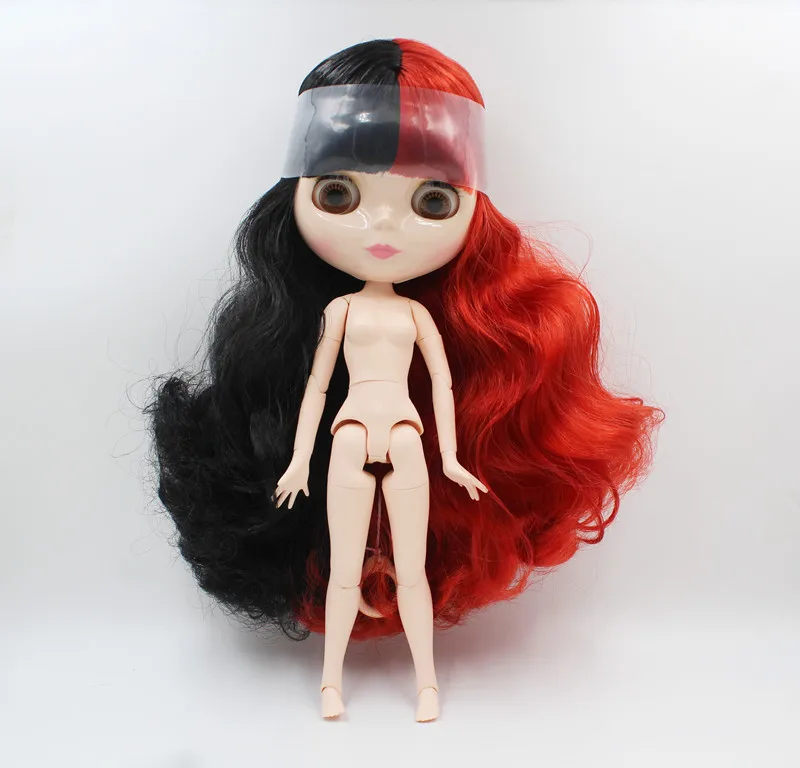 Free Shipping colorful RBL-903 DIY Blyth doll fashion hair 4 big eyes 19 joint body 1/6 BJD special price toy girl birthday gift | Игрушки и