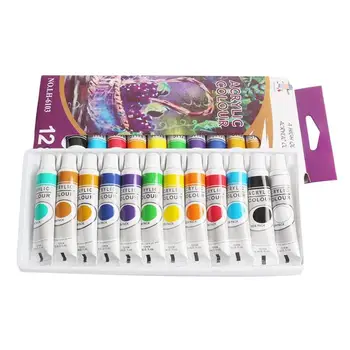 

12 Colors 12ml / Tube Professional Oil Painting Painting Pigment Art Supplies Set Oil Painting Set With Brush
