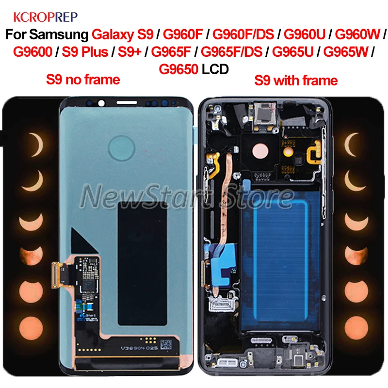  For Samsung S9 G960F G960U G960W LCD For Samsung S9 Plus S9Plus G965F G965U G965WS9+ LCD Display To