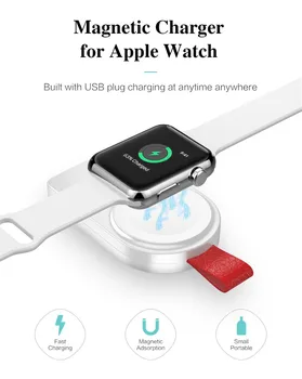 

Portable Quick Wireless Charger Charging Smart Watch band USB Dock Stand Holder for Apple Watch Series 4 40/44mm