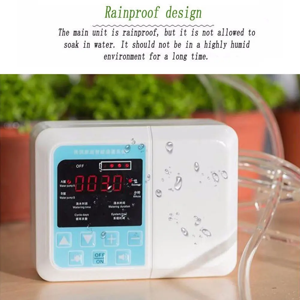 

Solar Powered Intelligent Irrigation Watering Device Home Automatic Garden Timer Drip Charging Tool Plant Outdoor Easy Install