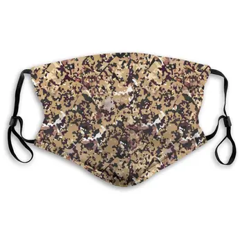 

Yellow Camouflage Masks With filter Washable & Reusable Anti Dust Breathable Mask With Adjustable Ear Loops