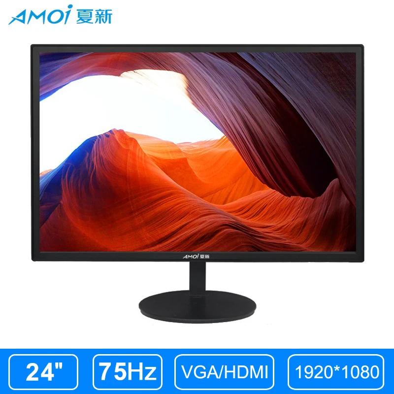 Монитор СВЕТОДИОДНЫЙ Amoi изогнутый 24 дюйма 75 Гц 1080P HDMI/VGA|Мониторы| |
