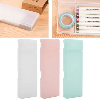 

Pen Container Pencil Case Pen Holder Dull Polish PP Crafts Gift Home Durable Stationary School Supplies Organizer Office