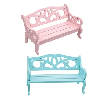 

1:12 Dollhouse Miniature Furniture Wooden DIY Bench Chair Kids Play Toy Home Decro high quality dropshiping W1121