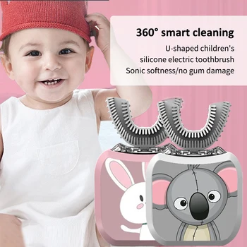 

Children Automatic Sonic Electric Toothbrush 360 degrees Lazy Toothbrush 10Mins Charging Toothbrush U Shape