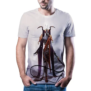 

2020 summer new 3D casual T-shirt men's Short Sleeve Shirt funny T-shirt Japanese punk animation Gothic 3D t-shirt men's clothin