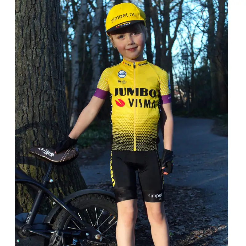 

Jumbo Visma Breathable Bicycle Suit Jersey 2020 Spring and Autumn Baby Ropa Ciclismo Bicycle Suit Bicycle T-shirt Short-sleeve