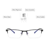 SWOKENCE Nearsighted Spectacles Customizable Prescription -0.5 TO -10 Women Men Business Alloy Half Frame Myopia Glasses F040 ► Photo 2/6