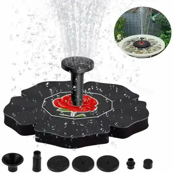 

Solar Fountain Home Decorations Fountain Rose Flower Shape Water Fountein Waterfall Garden Water Fountain Drop