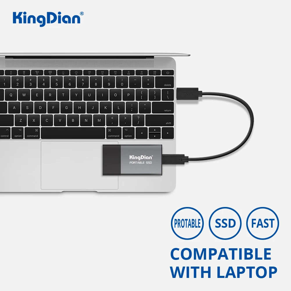 KingDian внешний твердотельный накопитель 120 ГБ 250 500 1 ТБ 2 жесткий диск USB 3 0 Тип C для
