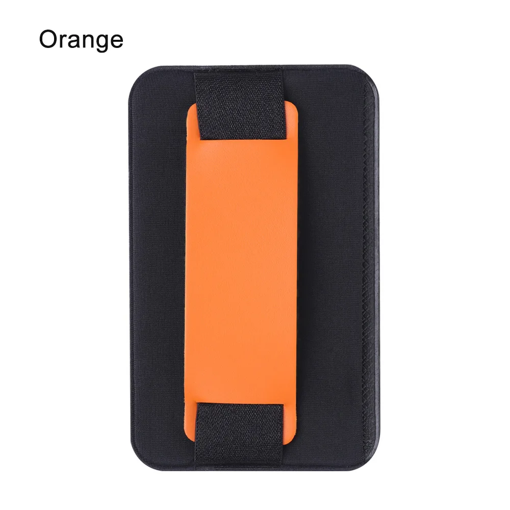 orange 1 шт. высококачественный держатель Чехол сумка для сотового телефона цветная карта держатель Горячая Распродажа модная клейкая наклейка задняя крышка - Цвет: orange