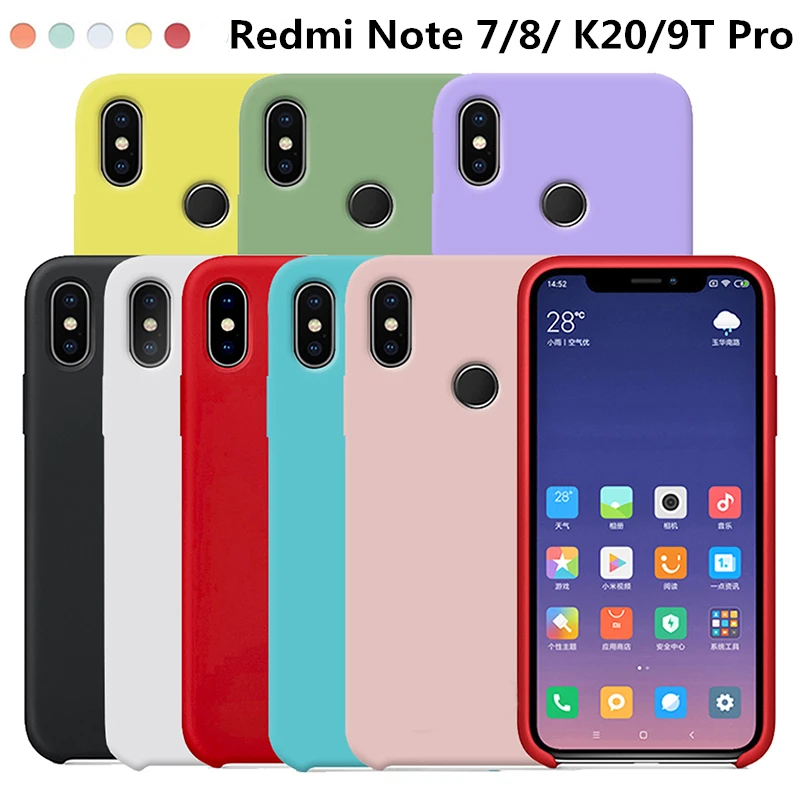 Жидкостный Мягкий силиконовый чехол для Xiao mi Red Note 8 7 6 5 K20 9T Pro 4X5 Plus 9 SE Lite A2 6X x 2s 3 |