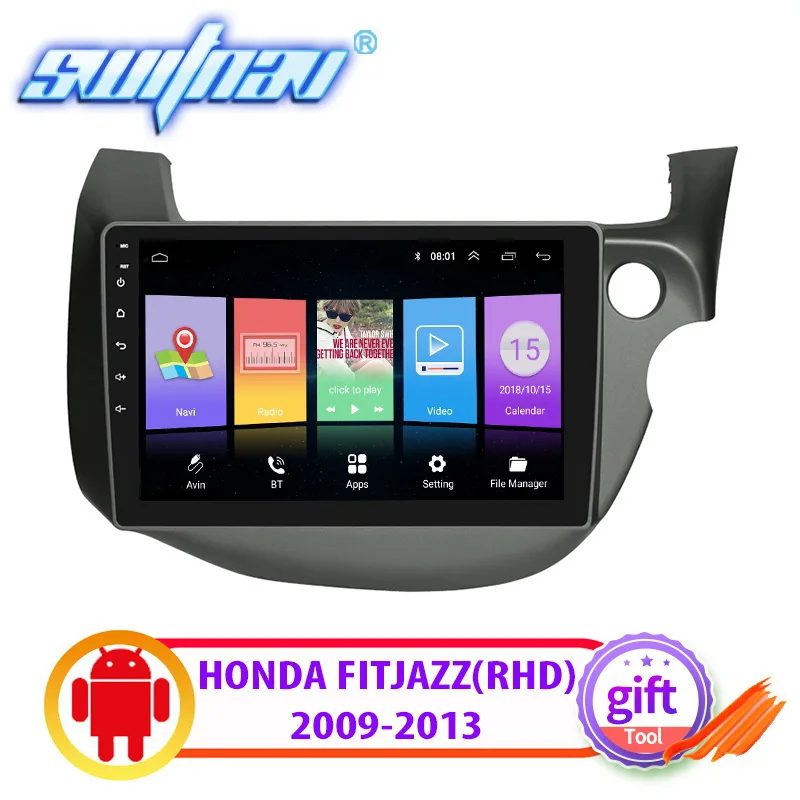 Автомобильный DVD-плеер с Android 8 1 для HONDA FIT/JAZZ(RHD) 2009-2013 автомобильное аудио gps
