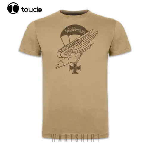 

Paratrooper T-Shirt Fj Adler Kampf Um Kreta Eisern Kreuz Wk2 Wartshirt Men'S Lastest 2019 Simple Style Design Men T-Shirt