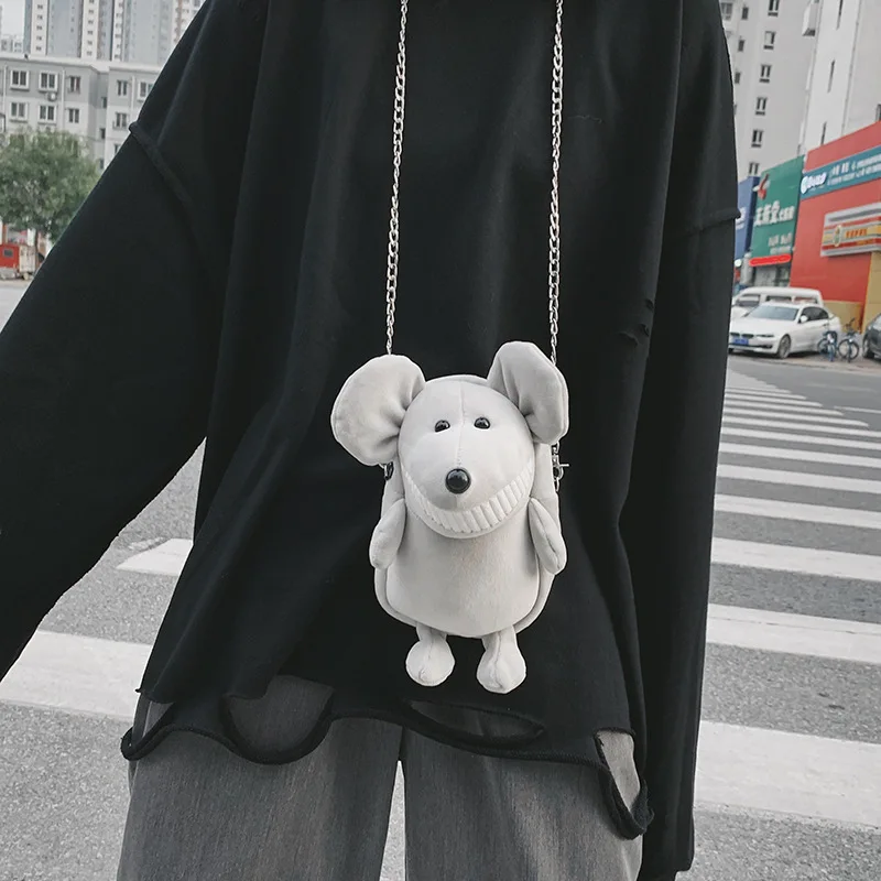 

Little Mouse Doll Package Shoulder Bag 2020 Mascot New Style Japanese-style Soft Girl Bag