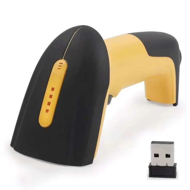 2 4G Wireless Barcode Scanner Wired bar code Scanner Handheld 1D 2D QR AZTEC MAXICODE BarCode 2