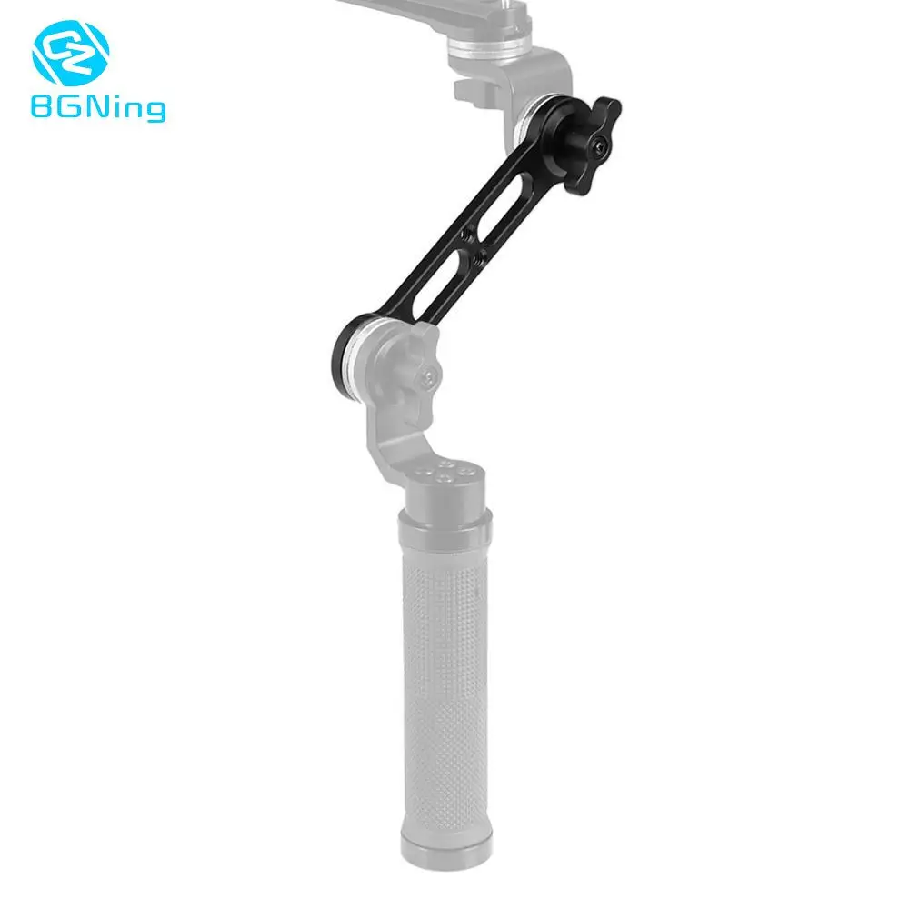 

BGNing 1PC CNC Nato Rail Rosette Extension Arm 1/4" -20 Screw Mount with M6 Black Thumbscrew SLR DSLR Camera Photography
