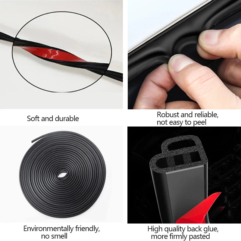 Automotive Door Seal Edge Trim Noise Insulation Strip