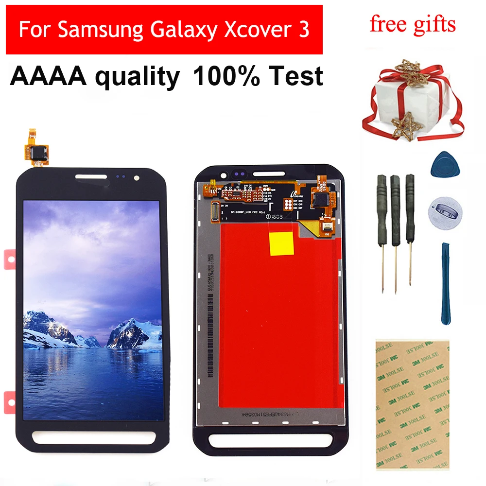 Для samsung Galaxy Xcover 3 SM-G388F G388 G388F G389F сенсорный экран дигитайзер панель Стекло+ ЖК-дисплей монитор в сборе