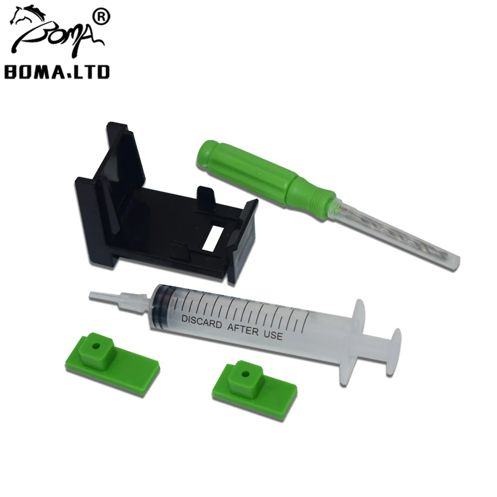 Boma.Ltd Ricarica Inchiostro Cartuccia Clip Cuscinetti In Gomma Kit Di Attrezzi Per Siringa Morsetto Per Hp 74 75 350 351 348 140 141 148 21 22 58 54 