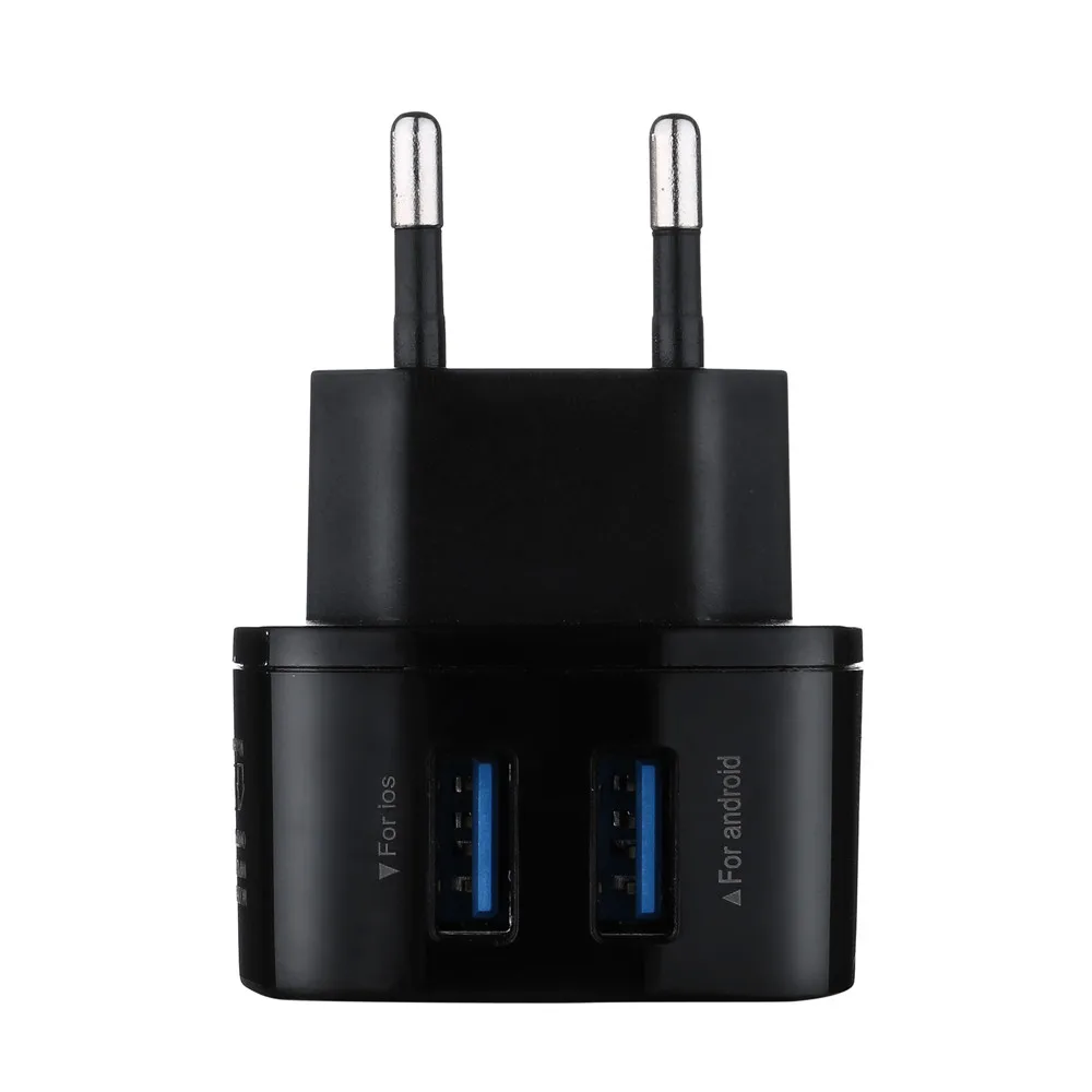 MOSUNX Универсальный 5V 3.1A UK 2-портовый USB2.0 настенное зарядное устройство для смарт-телефон Подставка для зарядки iPhone samsung Xiaomi huawei P30 - Тип штекера: Европейский Союз (ЕС)