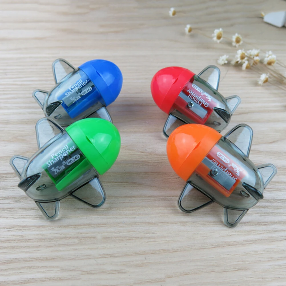 Office School Decor Mini Kawaii Candy Color Aircraft Airplane Shape Mechanical Pencil Sharpener Knife Papeleria Sacapuntas | Канцтовары