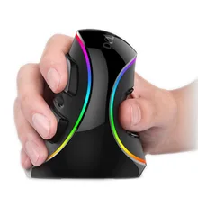 M618 плюс эргономичная Вертикальная игровая проводная мышь 6 кнопок 4000 dpi оптическая RGB беспроводная мышь для правой руки для ПК ноутбука