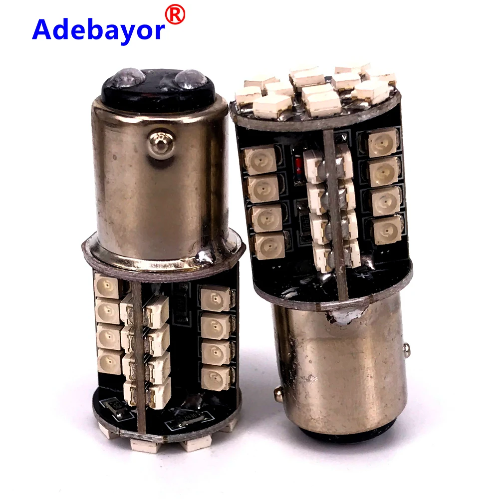 100 шт. 1156 BA15S p21w 1157 BAY15D 3528 1210 44 SMD Canbus Светодиодная лампа без ошибок Поворотная