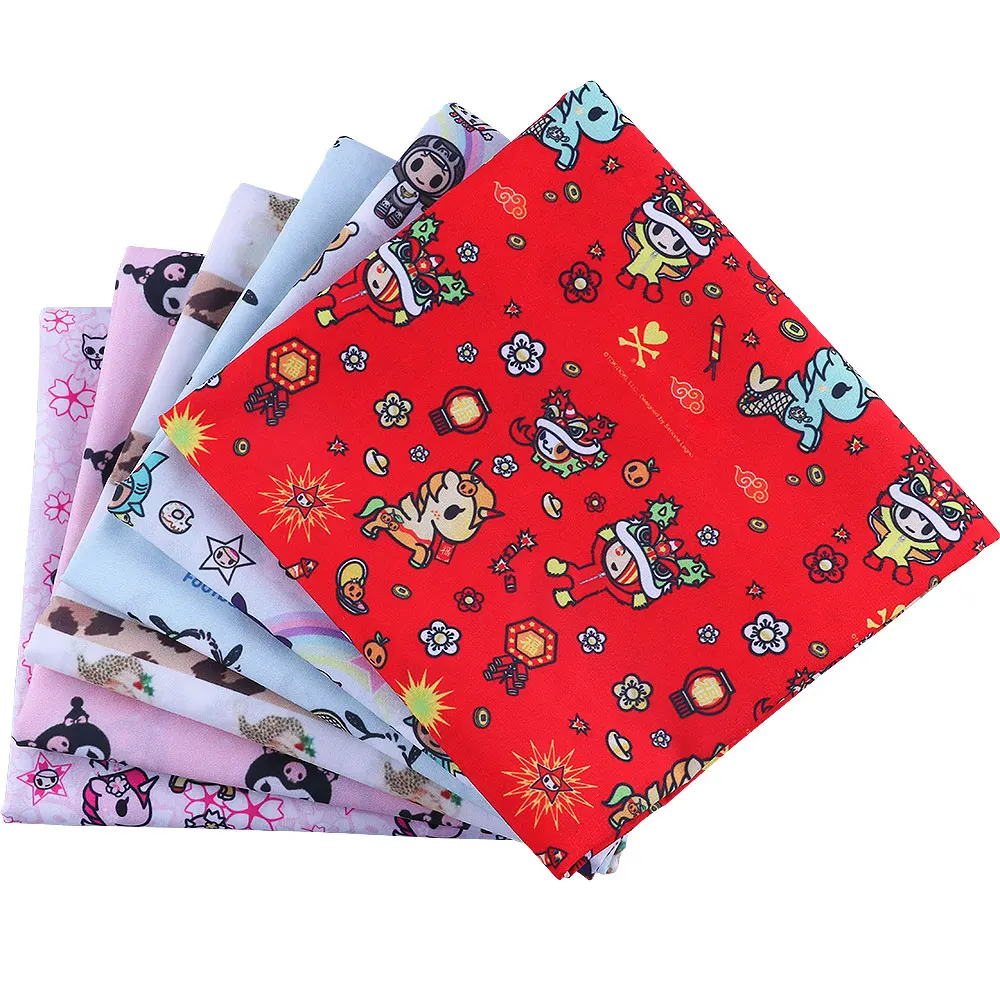 

Fabrics for sewing Tablecloths Quilts christmas Animal Polyester cotton printing Needleworks Patchwork Tulle DIY 50*140cm1 piece