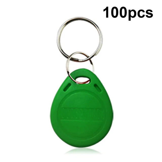 10/100pcs RFID Tag 125Khz Key Copy Rewritable Writable Rewrite RFID  Keyfobs Tag Ring Card Proximity Token Duplicate 9 Colors P 100pcs