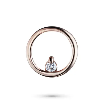 

Suspension of red gold diamond e0201pd09152100