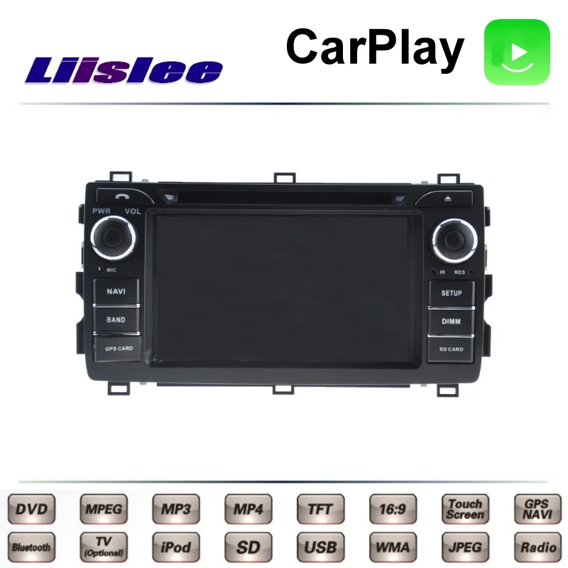 Для TOYOTA Auris Corolla E140 E150 2006 ~ 2013 LiisLee Автомобильный мультимедийный ТВ DVD GPS Радио Carplay