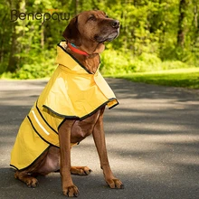 Benepaw светоотражающий дождевик для собак, большая стильная безопасная Одежда для маленьких и средних собак, водонепроницаемая куртка, золотистый ретривер, лабрадор